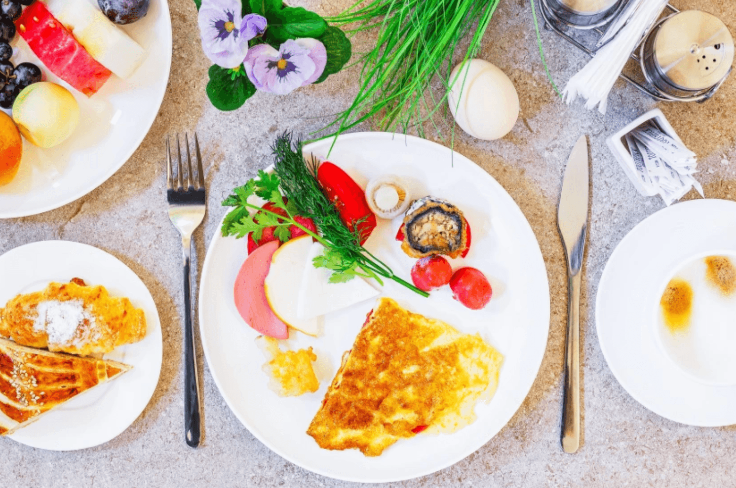 Solief Hotel — breakfast spread